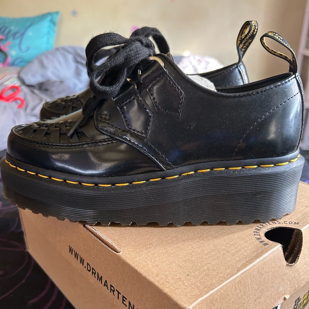 Dr. Martens Platform shoes ( Black ) size WOMENS 7